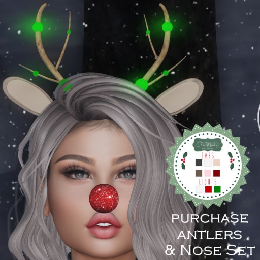 ChicModa // Rudy Antlers & Nose (Add Me)