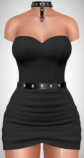 ChicModa // Rudy Dress & Harness // BLACK