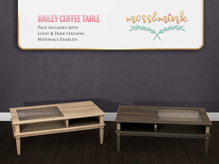 {moss&mink} Bailey coffee table
