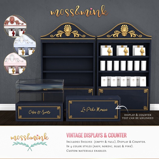 {moss&mink} Vintage Displays