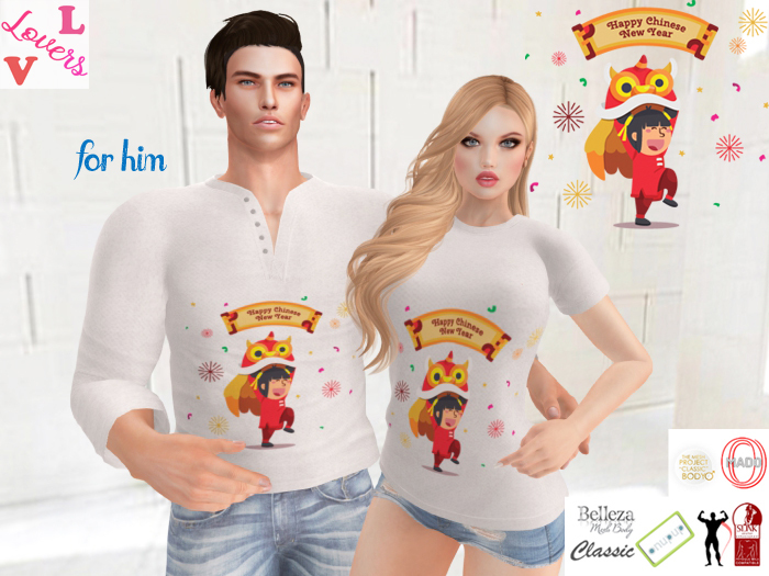 Lovers : Chinese New Year 1 : Men's Long Sleeved Top
