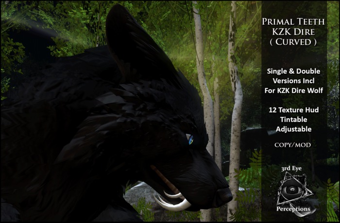 Primal Teeth Curved ( KZK Dire Wolf )