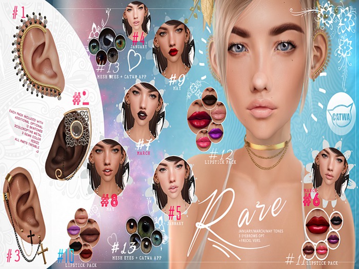 Pumec #RARE --- March - CATWA SKIN App. --- RARE ❤ 