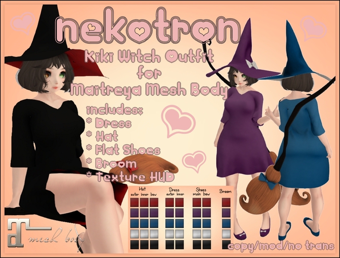 [Nekotron] Kiki Witch Outfit (Maitreya)