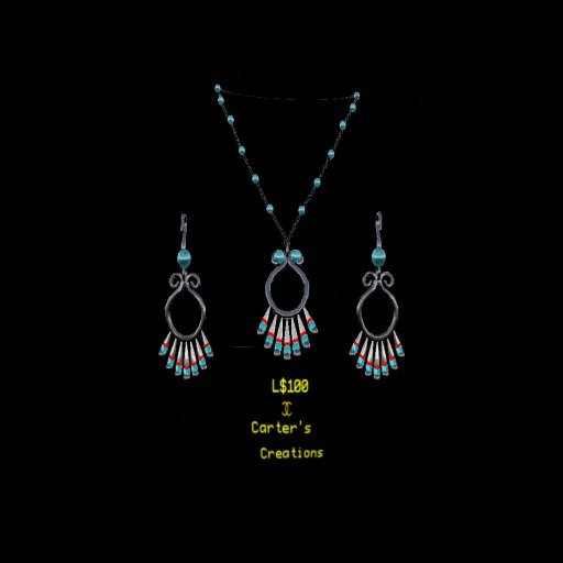 Turquoise and Jet jewelry