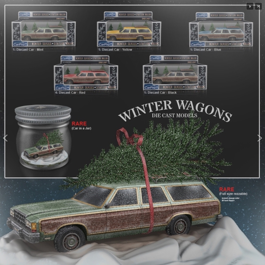 [Con.] Winter Wagons - Car in a Jar RARE