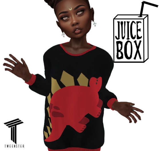.:Juice Box:.Stegosaurus Sweater
