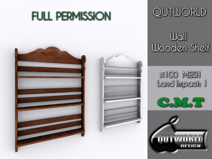 .::QUTWORLD .::Wall Wooden Shelf::.FP Unpack (ADD)