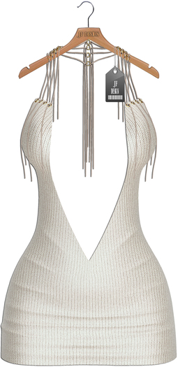 JF Design"Gloria"[Maitreya/Belleza] Dress/Panties-Knit Ivory