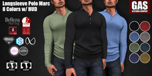 GAS [Men's Polo Shirt Marc - 8 Colors w/HUD FATPACK] Demo