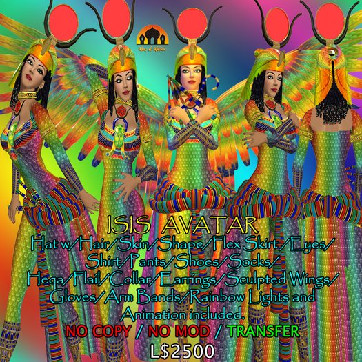 ISIS Egyptian Goddess Avatar