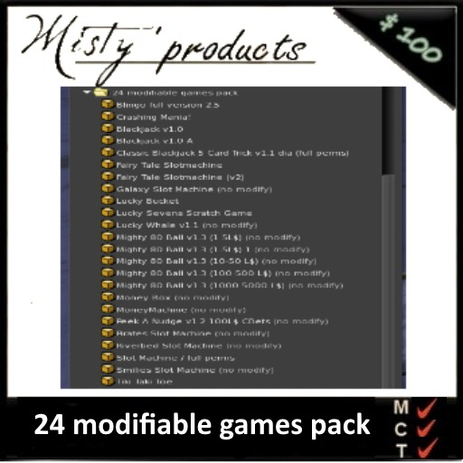 24 modifiable games pack