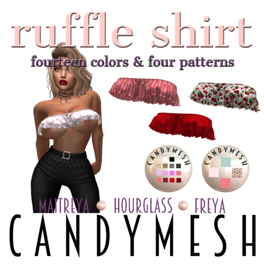 Candymesh Ruffle Shirt 