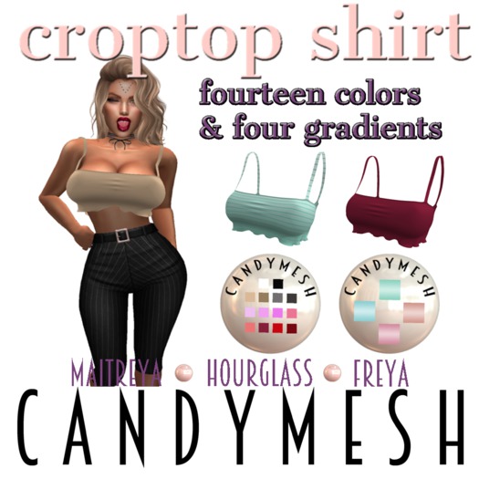Candymesh Croptop