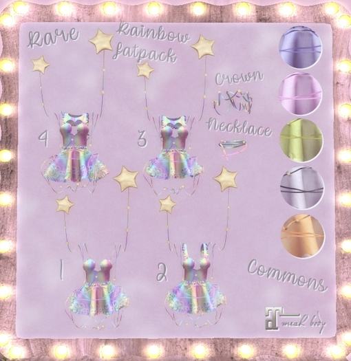 * Dans Les Etoiles * Rainbow Fatpack RARE