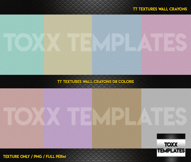 TT Texture Wall Crayons 08 Colors