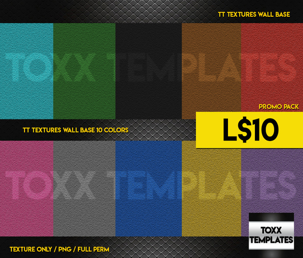 TT Texture PROMO GIFT Wall Base 10 Colors PROMO GIFT