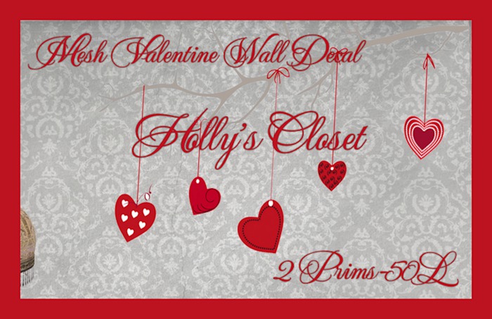 Holly's Closet-Valentine Branch Wall Decal