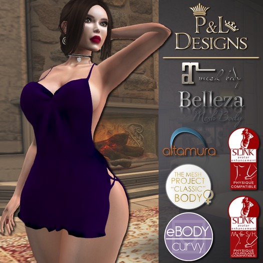 [P&L] - Julie Dress - Dark Purple