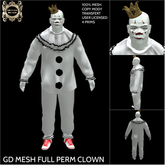 GD MESH FULL PERM CLOWN