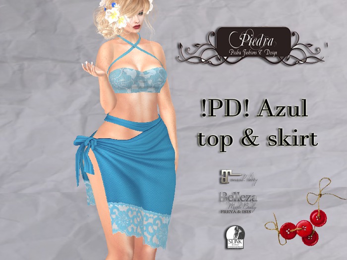!PD! Azul top & skirt