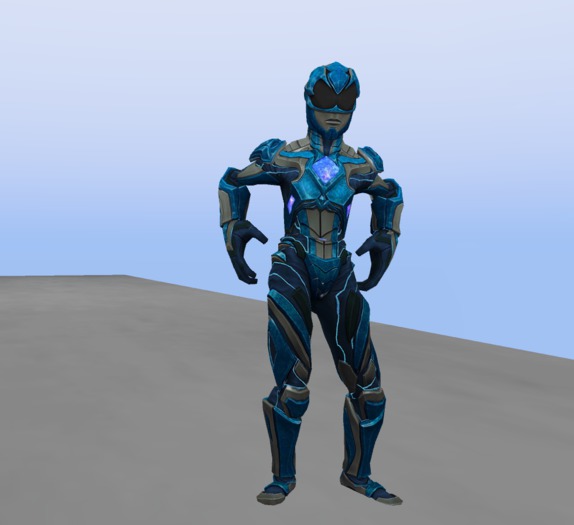 Blue Ranger animesh dancer