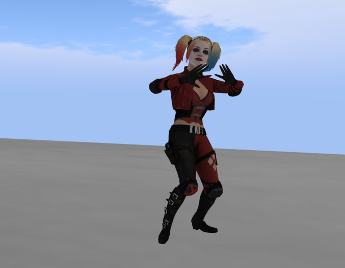 Harley Quinn animesh dancer