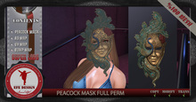 Peacock Mask  Full Perm ADD