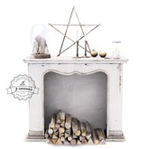 ionic : Flowers in December - Winter decor Fireplace