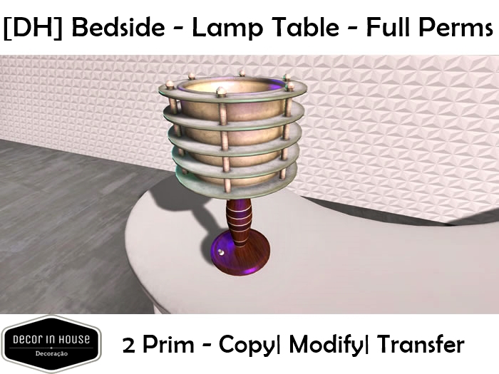 [DH] Bedside Lamp | Lamp Table Full Perms 