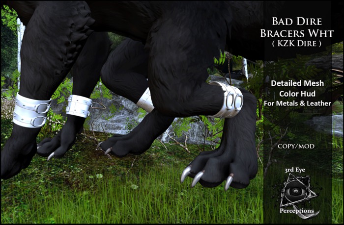Bad Dire Bracers Wht ( KZK Dire )