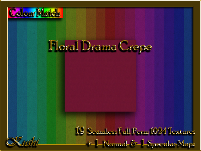 Floral Drama Crepe Textures