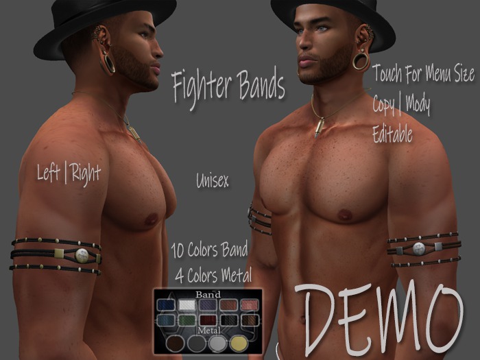 .::Arkan::. Fighter Bands Unisex (Size)DEMO