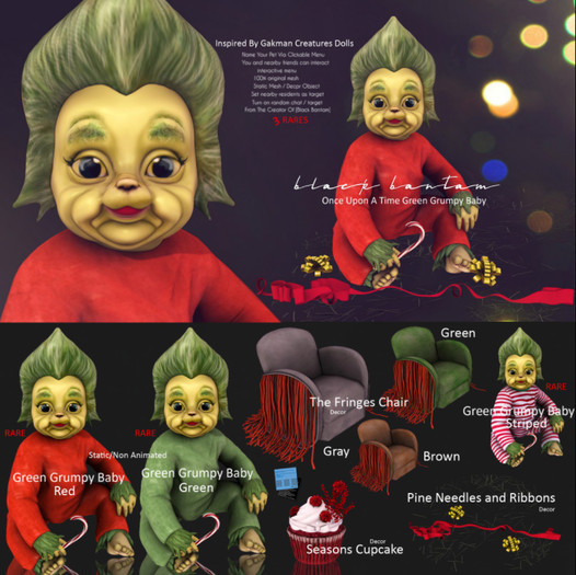 *[Black Bantam] The Fringes Chair Green