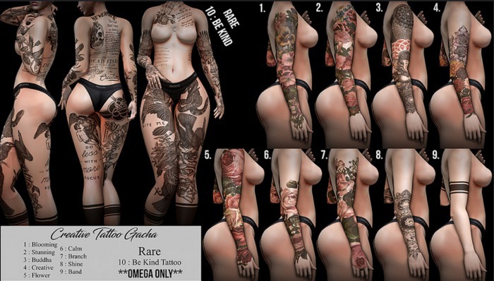 { Speakeasy } 10.  Be Kind Tattoo RARE