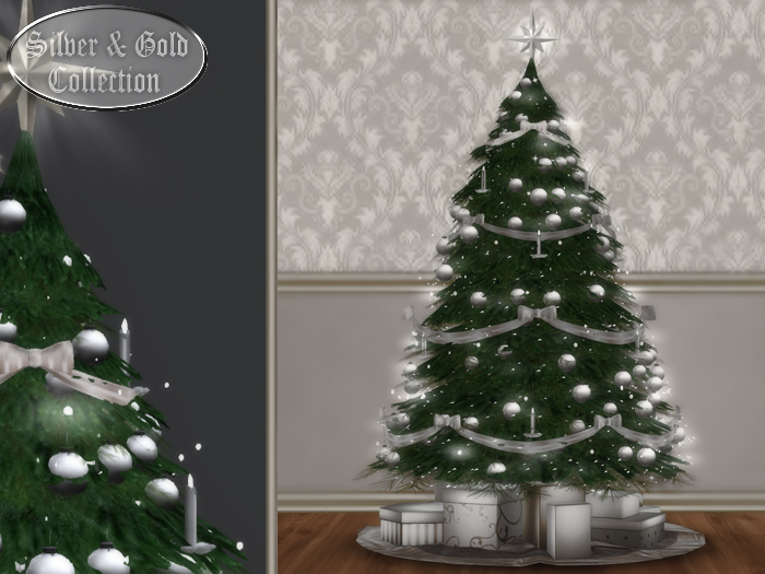 Townies Silver Christmas Tree Mesh