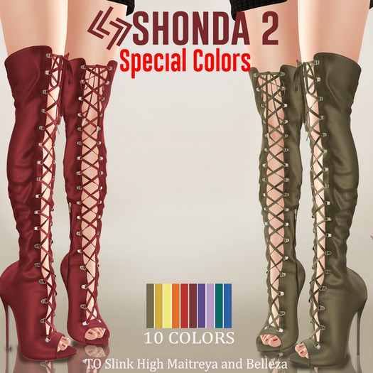 LEGENDAIRE SHONDA BOOTS SP COLORS