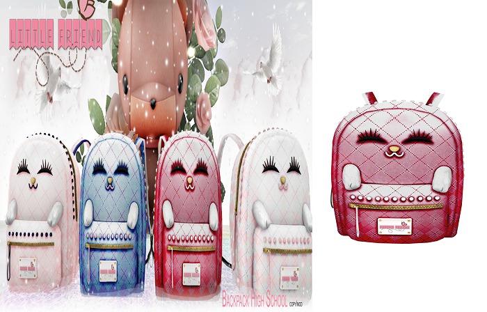 {L.F.C} Backpack High School Red/white HUD PACKAGE