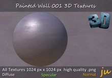 JU Painted Wall 001 3D Textures Full Perm