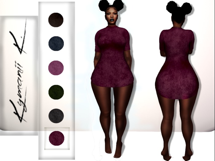 Kymanii K.Velvet Dress (Fuchsia) 