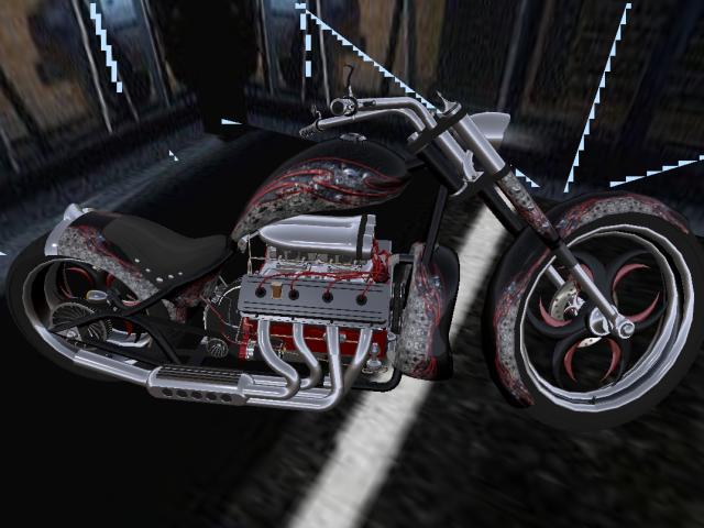 Toxic Black Skull V8 Bike TW