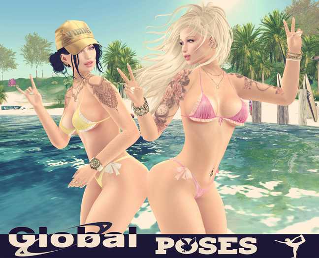.:GB POSES:. *POSE 187* Girls Friends Beach