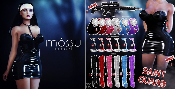 Mossu - Saint Guard(17).Heels - Hourglass - Pink