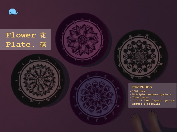 ~TFW~ catflower-plate