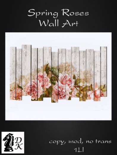 DKD - Spring Roses Wall Art