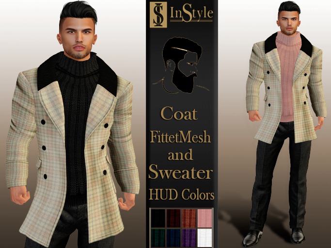 PROMO!!!up to 30- Men's  Coat - Cell-Mesh (HUD 8 Colors - sweater)