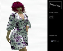 LauraLoop Bathrobe purple Butterfly Maitreya only