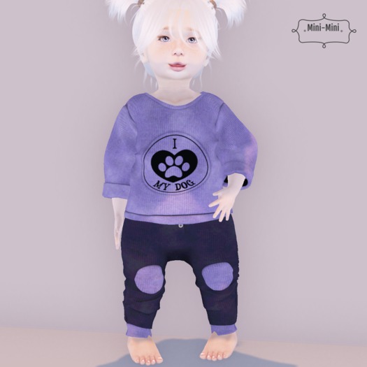 {Mini-Mini} I Love my dog Outfit (add)