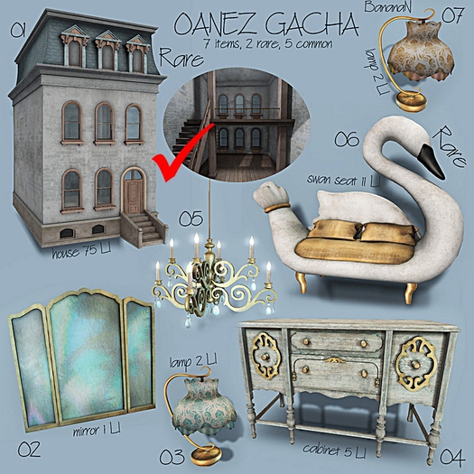 01 OANEZ GACHA - house RARE