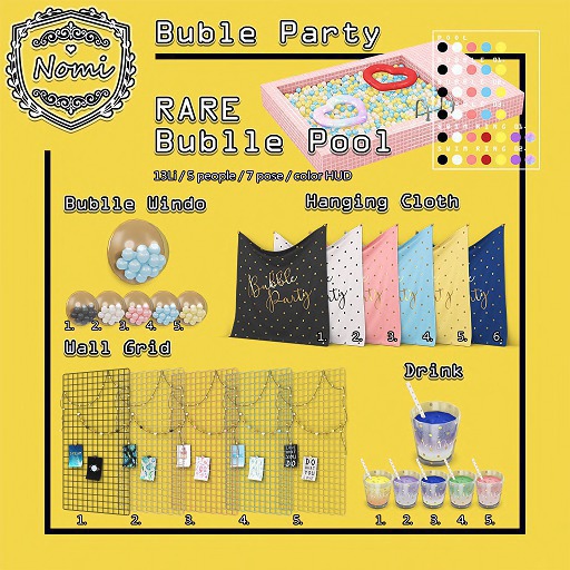  -Nomi-Bubble Party-Bubble Pool RARE 